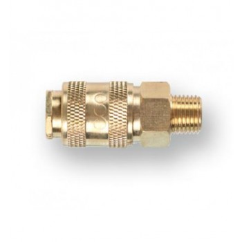 Соединение Быстросъем. МАМА Х Нар. Резьба 1/4" (Латунь) ECO (AB-F/MT14)