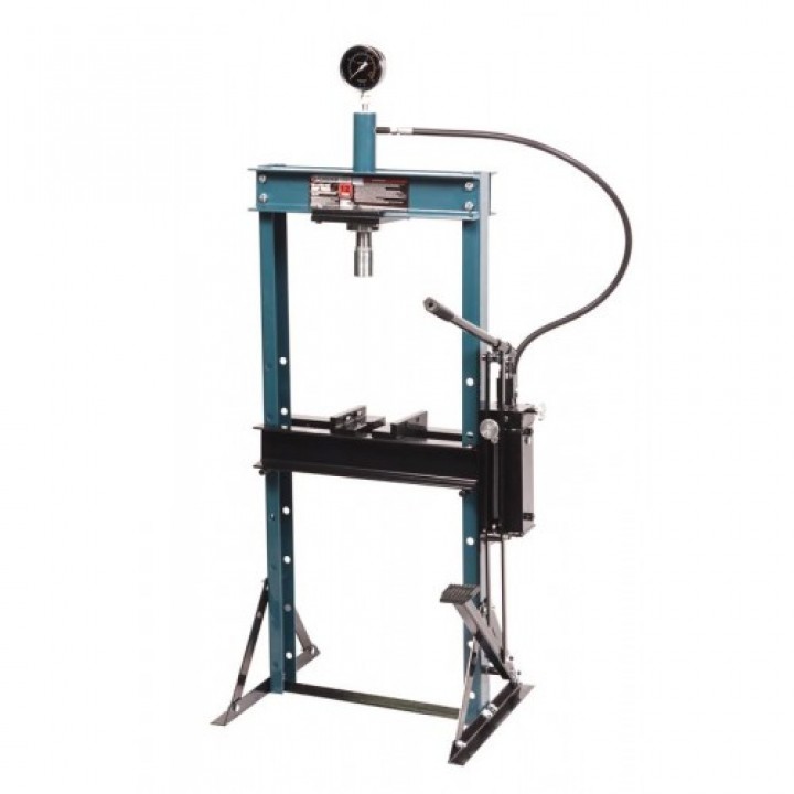  ПРЕСС ГИДРАВЛИЧЕСКИЙ С МАНОМЕТР.НАПОЛЬНЫЙ 12Т,РУЧНОЙ/НОЖНОЙ ПРИВОД(F-12002)