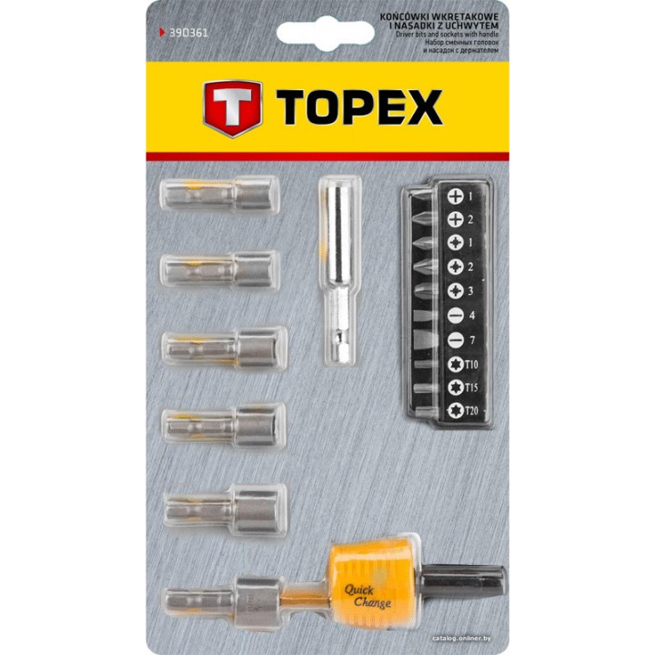 Набор бит TOPEX 39D361 18 предметов