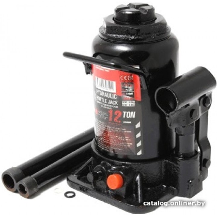 Бутылочный домкрат ForceKraft FK-T91207 12т