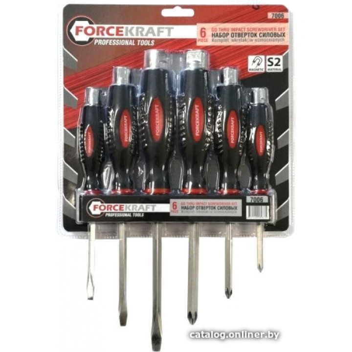 Набор отверток ForceKraft FK-7006 (6 предметов)