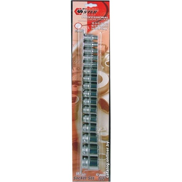 Набор торцевых головок Stab TK18515A (16 предметов)