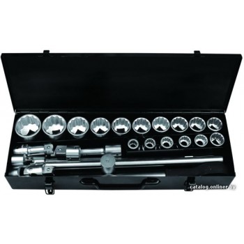 Набор торцевых головок FORSAGE 24 предмета 12 граней (6241-9)