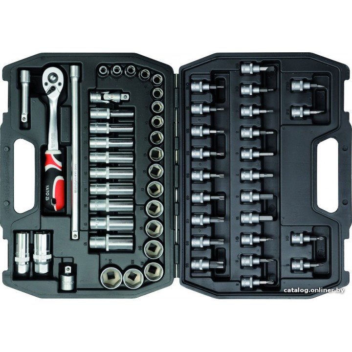 Набор торцевых головок и бит Yato YT-3857 58 предметов