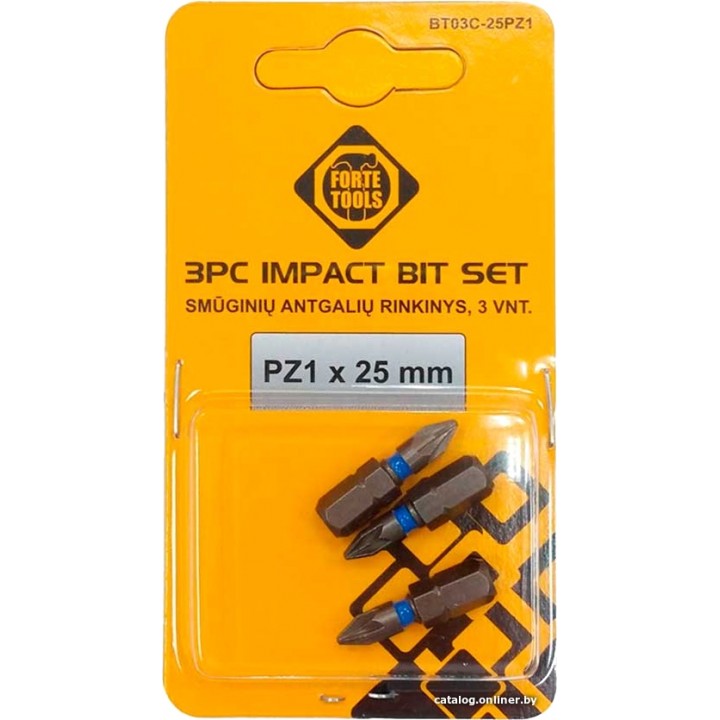 Набор бит Forte Tools 51164785 (3 предмета)
