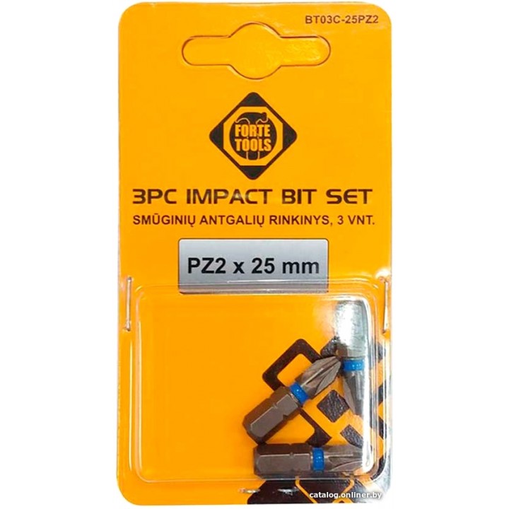 Набор бит Forte Tools 51164788 (3 предмета)