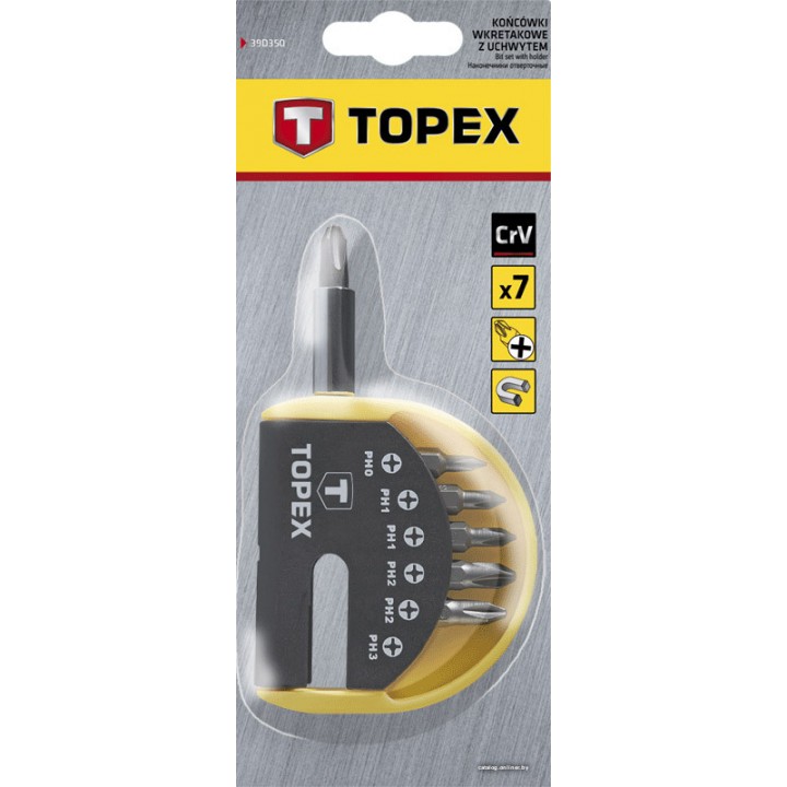 Набор бит TOPEX 39D350 7 предмета