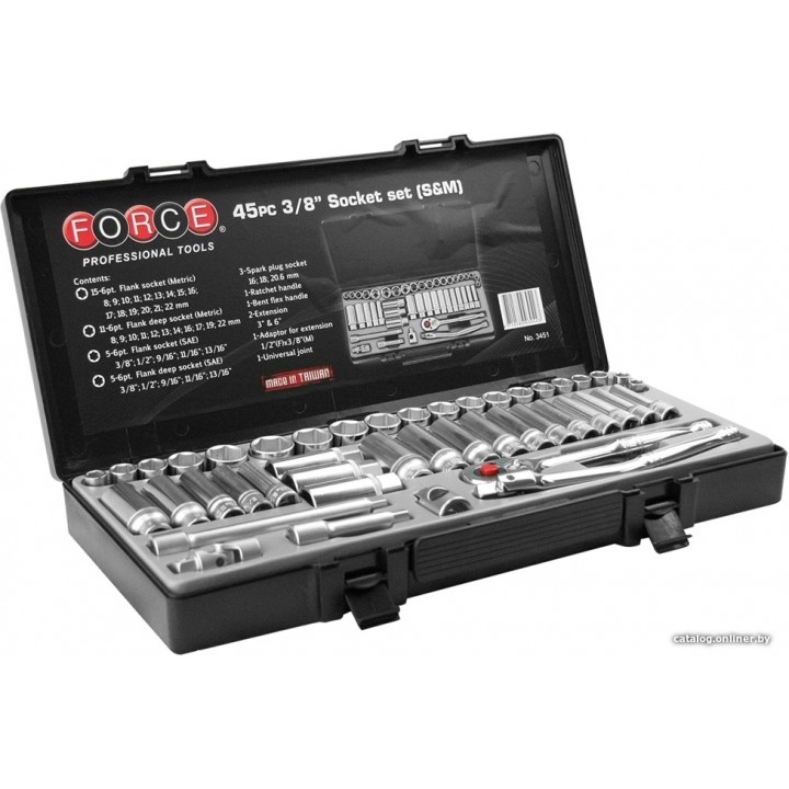 Универсальный набор инструментов Force 3451 (45 предметов)