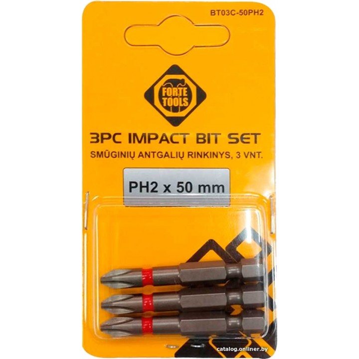Набор бит Forte Tools 51164792 (3 предмета)