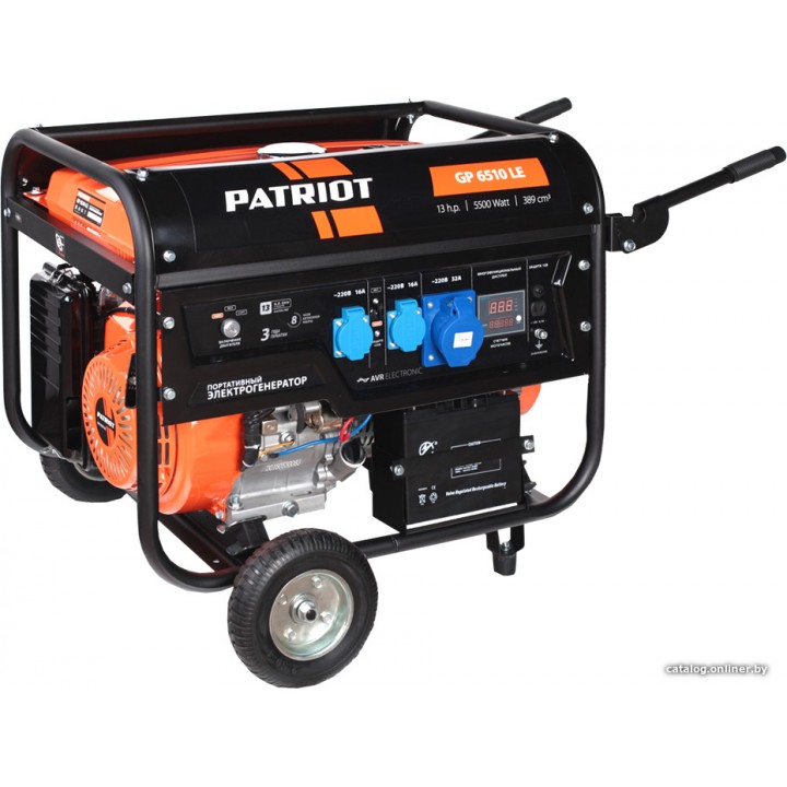 Бензиновый генератор Patriot GP 6510LE
