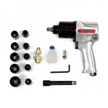 Гайковерт Пневматический Ударный 1/2" 569 Hm ECO С Лубрикатором И Головками (AIW-600)