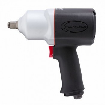 Пневмогайковерт Ударный "Twin Hammer" С Реверсом И Регулировкой Усилия В Облегченном Корпусе 1/2" (1492Hм, 9000 Об/Мин, 125 Л/Мин,Вес 2.1кг) ROCK FORCE (RF-82549)