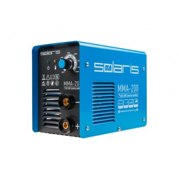 Инвертор сварочный SOLARIS MMA-200 (230В; 20-200 А; 70В; электроды диам. 1.6-4.0 мм; вес 3.4 кг)