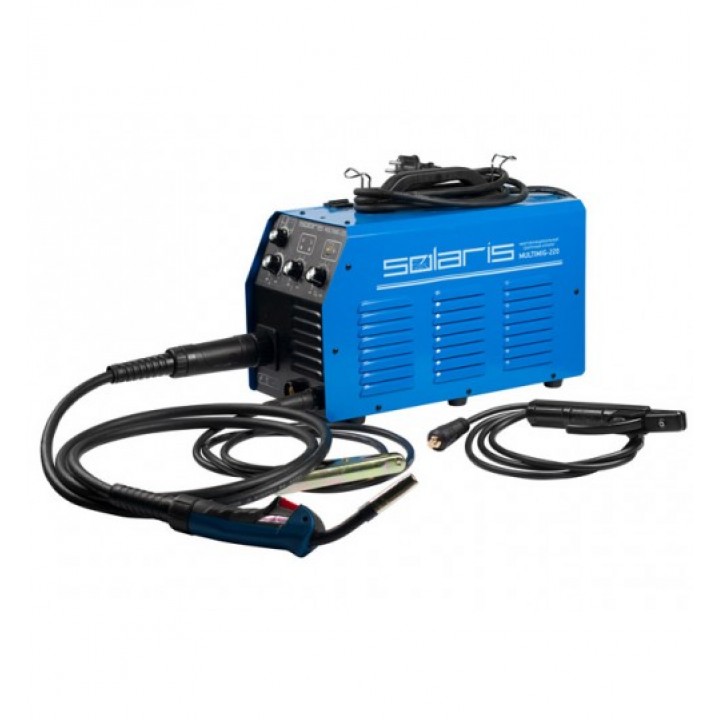 Полуавтомат Сварочный Solaris MULTIMIG-220 (MIG-TIG-MMA) Многофункц. (SOLARIS)