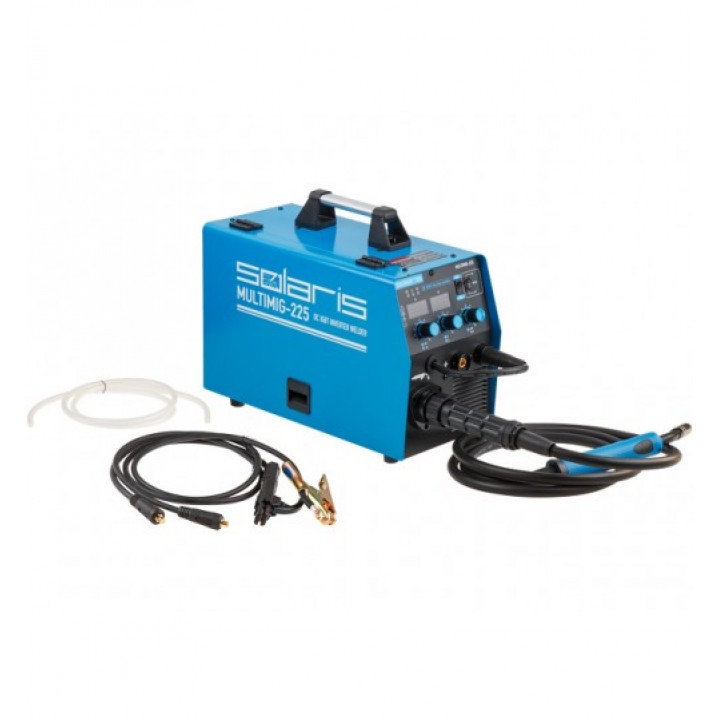 Полуавтомат Сварочный (MIG/MMA) (220В; Евроразъем; Горелка 3м; Смена Полярности) SOLARIS (MULTIMIG-225)