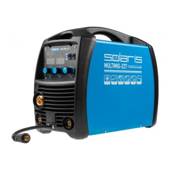 Полуавтомат сварочный Solaris MULTIMIG-227 (MIG/MMA/TIG) (220В; евроразъем; горелка 3м; смена полярности)