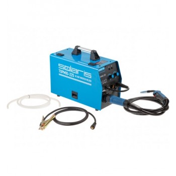 Полуавтомат Сварочный (MIG/MAG/FLUX) С Горелкой 3м (220В; Евроразъем; Горелка 3м; Смена Полярности) SOLARIS (TOPMIG-225WG3)